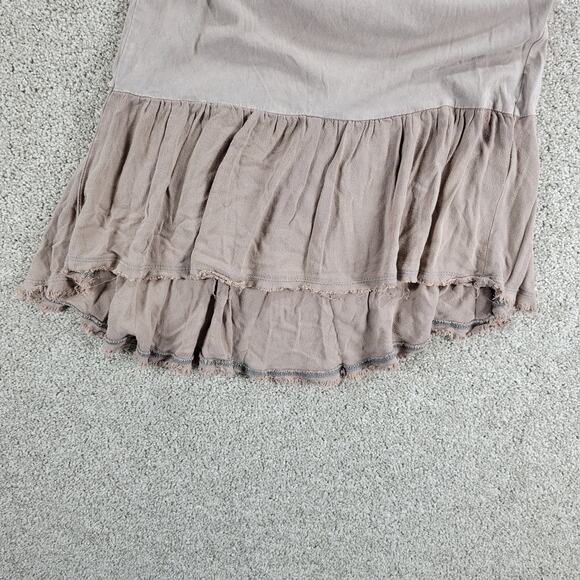 Altar'd State Flowy Tank Top Womens S Pink Stretch Ruffled Adjustable Tie Straps - Picture 9 of 12